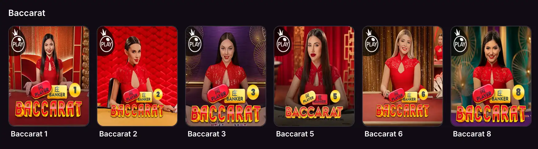 Napoleon Games Live Baccarat